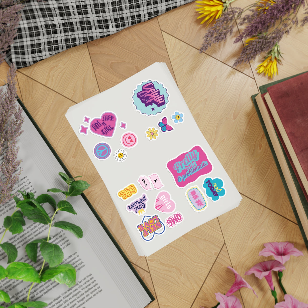 Girlypop sticker sheet