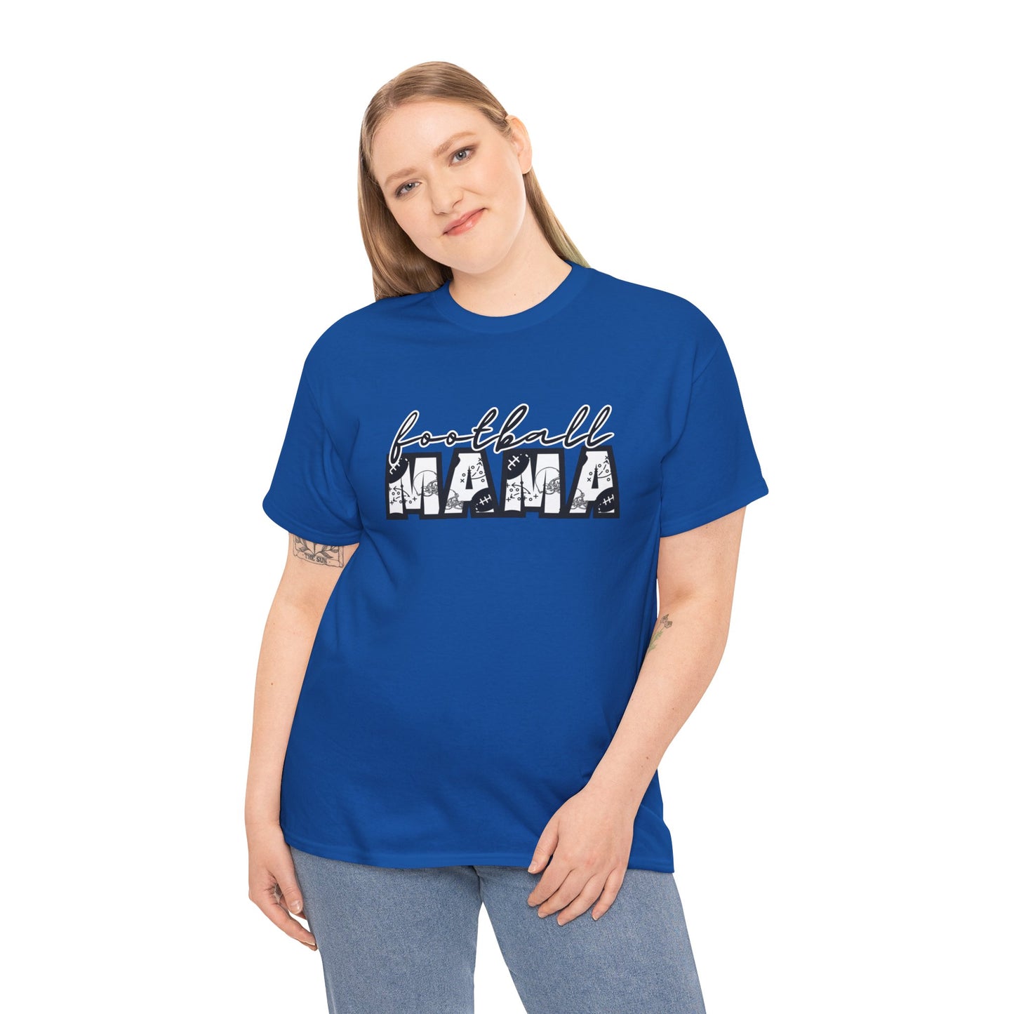 FOOTBALL MAMA  Heavy Cotton Tee