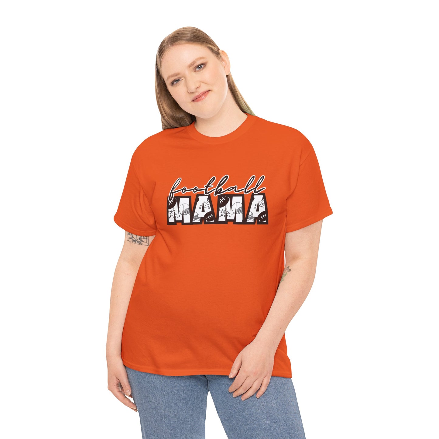 FOOTBALL MAMA  Heavy Cotton Tee