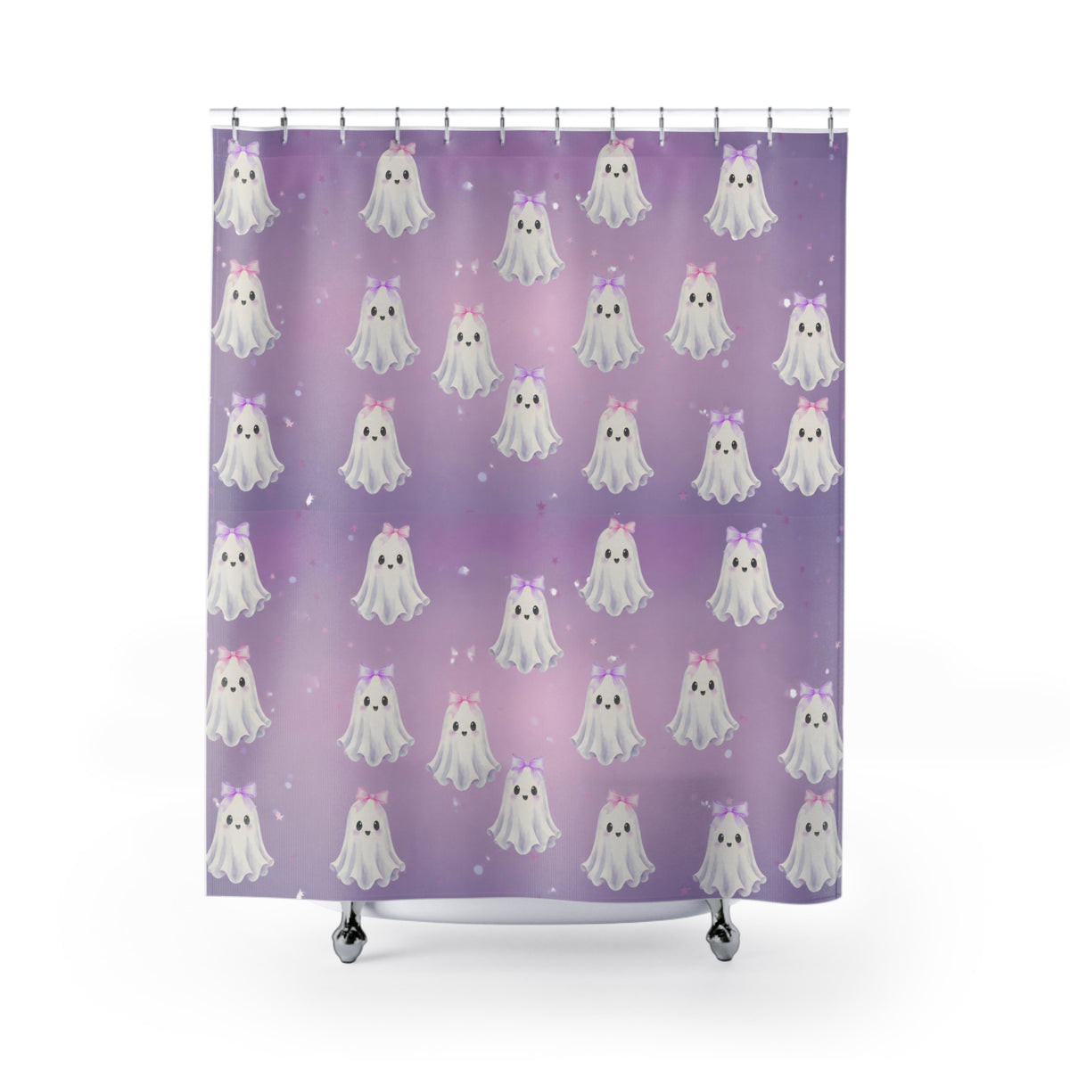 Ghostie girl shower curtain
