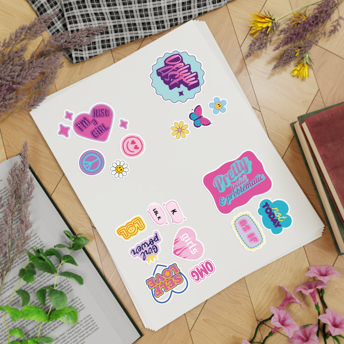 Girlypop sticker sheet