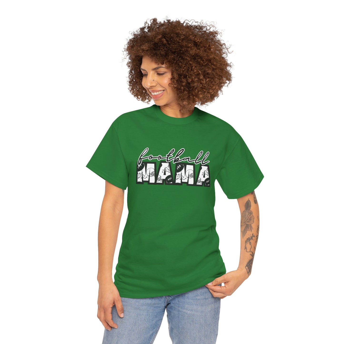 FOOTBALL MAMA  Heavy Cotton Tee