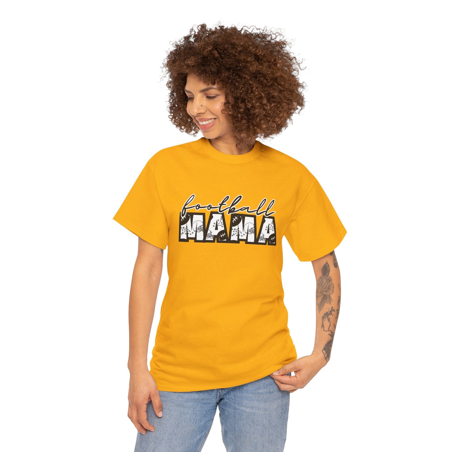 FOOTBALL MAMA  Heavy Cotton Tee